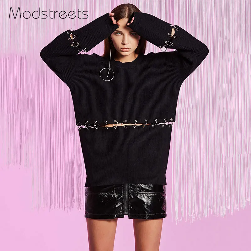 Modstreets/Европейская Женская одежда с круглым вырезом и декоративной талией