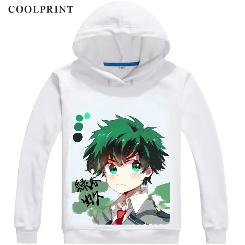 Толстовка Midoriya Izuku мужская с капюшоном худи принтом боку моя геройская академия