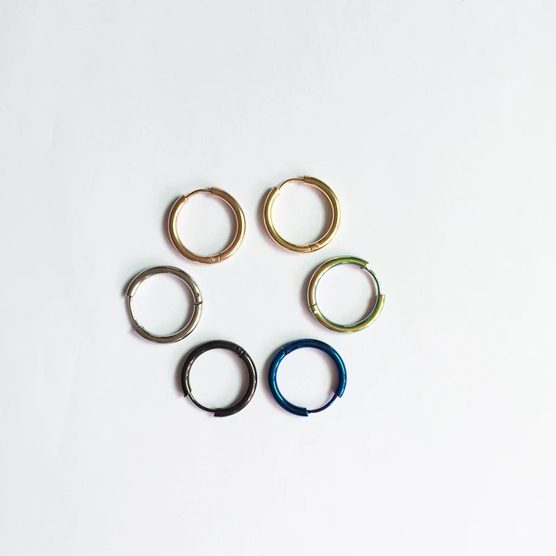 Модные Простые Нержавеющая сталь Серьги гвоздики для Для мужчин и женщин уха