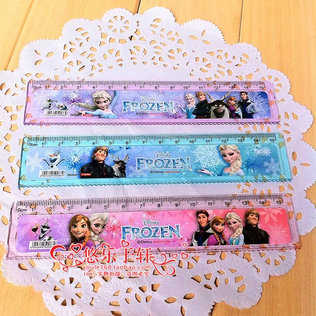 3 шт./лот детская мультяшная пластиковая защитная линейка школьные