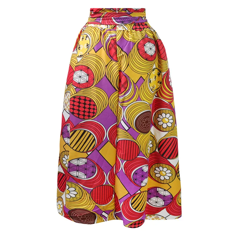 Женская африканская Дашики Kente Kanga Макси восковая юбка с принтом Boho Летняя Пляжная винтажная длина до пола юбки большие размеры для женщин 4XL5XL