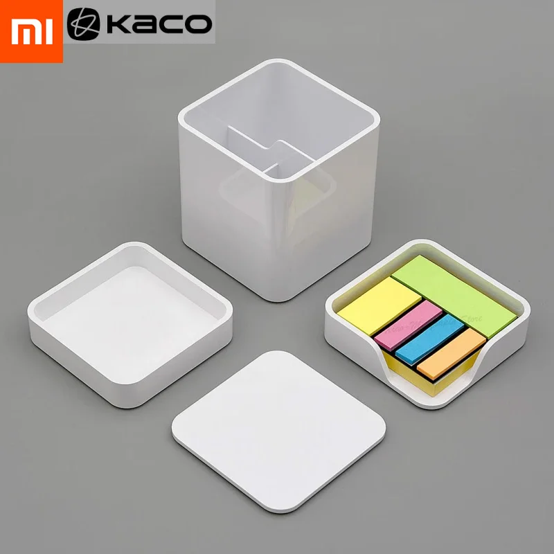 Xiaomi Mijia KACO LEMO Настольный набор для хранения, чехол для ручки, коробка для заметок, ящик для продуктов 3 в 1, сборка, свободный простой дизайн, работа для офиса Fa