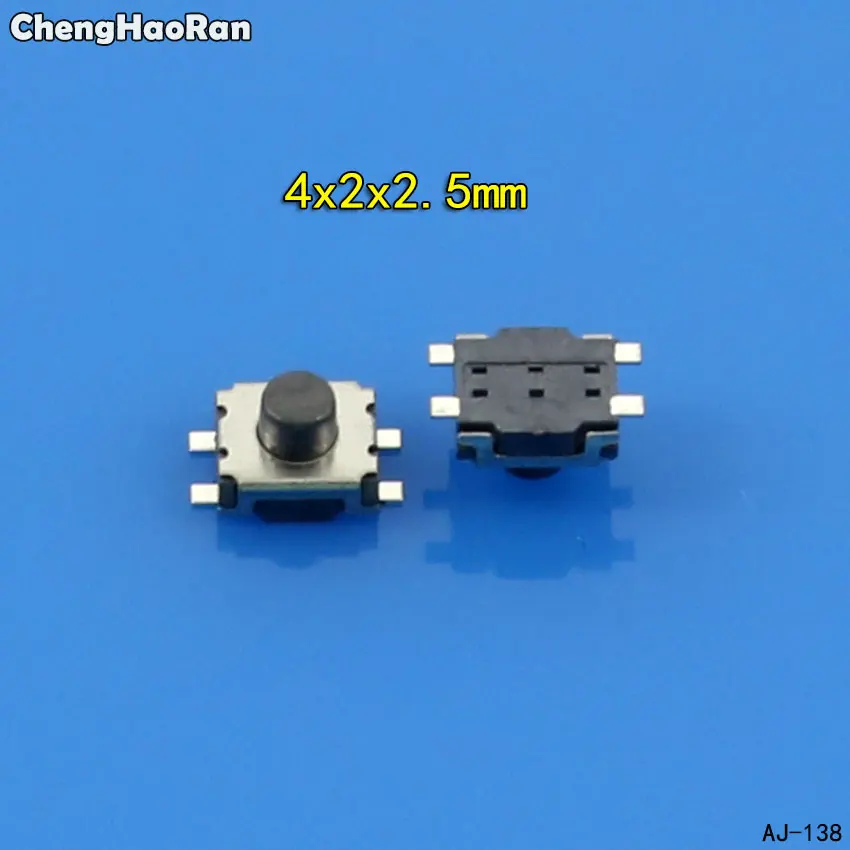 ChengHaoRan 10 шт. 3*4*2/4*2*1 9/4*2*2 5 мм SMD переключатель 4 контактный сенсорный