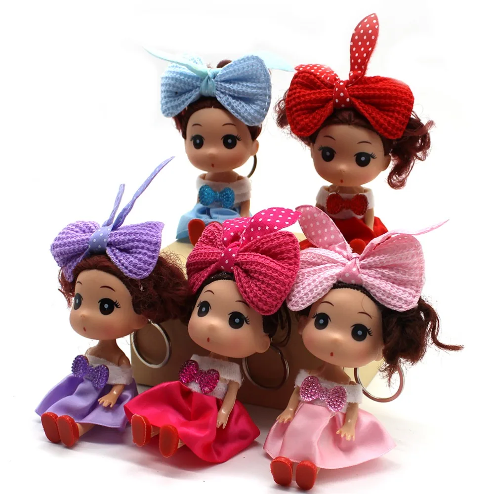 SUN &amp CLOUD 5 Pcs/Set Fashion Mini 12cm Kawaii Doll for ddung Girl With Beautiful Dress Wedding | Игрушки и хобби