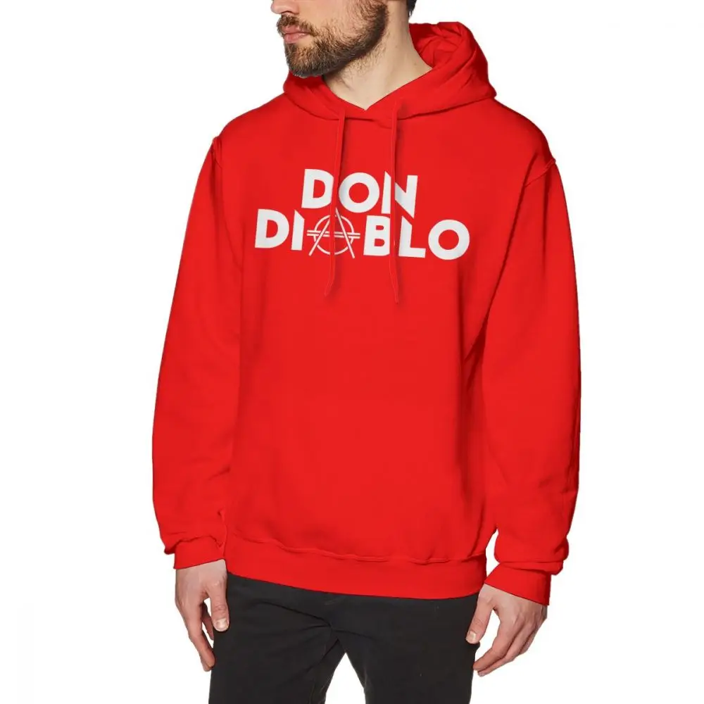 Don Diablo худи Don Diablo толстовки осень длинный пуловер худи большой хлопок стильные белые мужские уличные толстовки - Цвет: Red