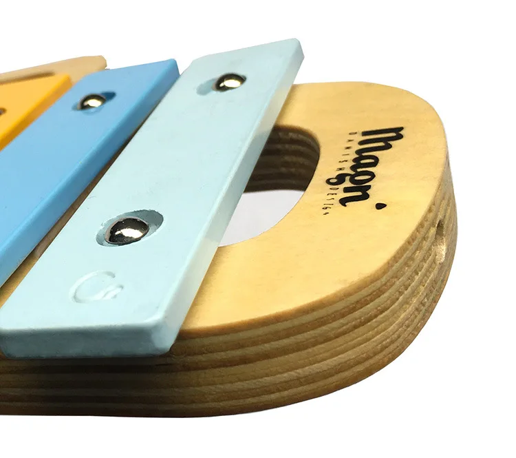 Funny Instruments Wooden Instrument for Children Kids Baby Music Toys portable Educational wooden hand knock aluminium piano | Игрушки и