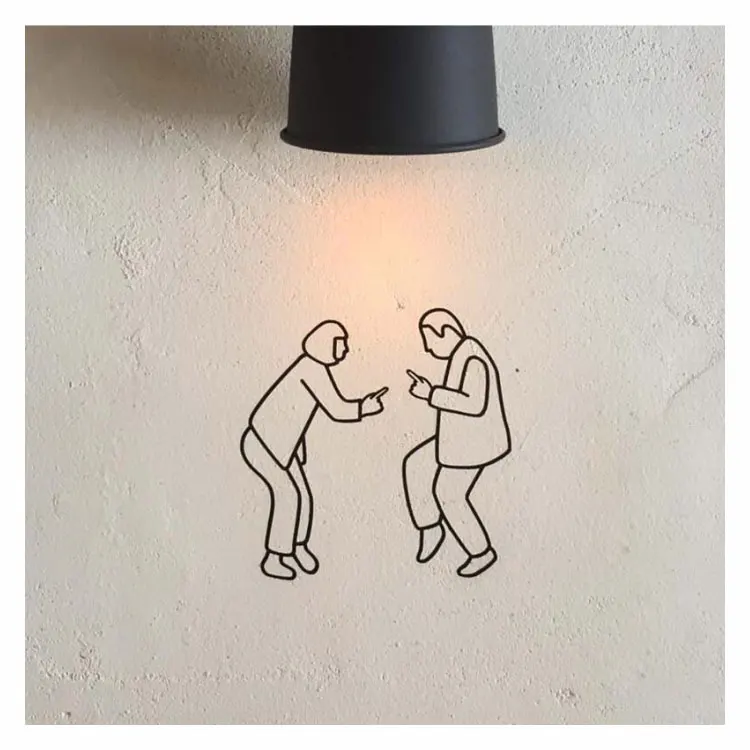 

3384 Dance Battle Wall Stickers For Home School Studio And Dormitory Decor Removable And Eco-friendly With Free Shipping