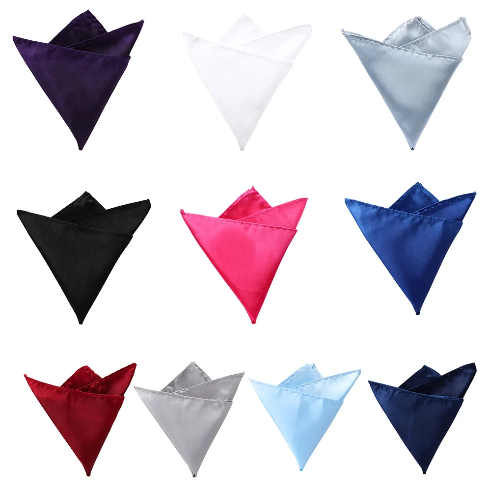 1 шт. Новое поступление мужской формальный атласный однотонная носовой платок с