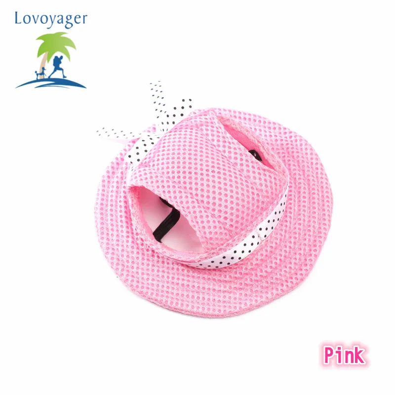 Сетчатая дышащая Солнечная шапочка с отверстиями для ушей маленьких собак и