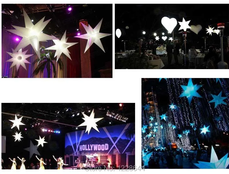 Воздушный шар из ПВХ со светодиодной подсветильник вечерние в форме звезды|supplies