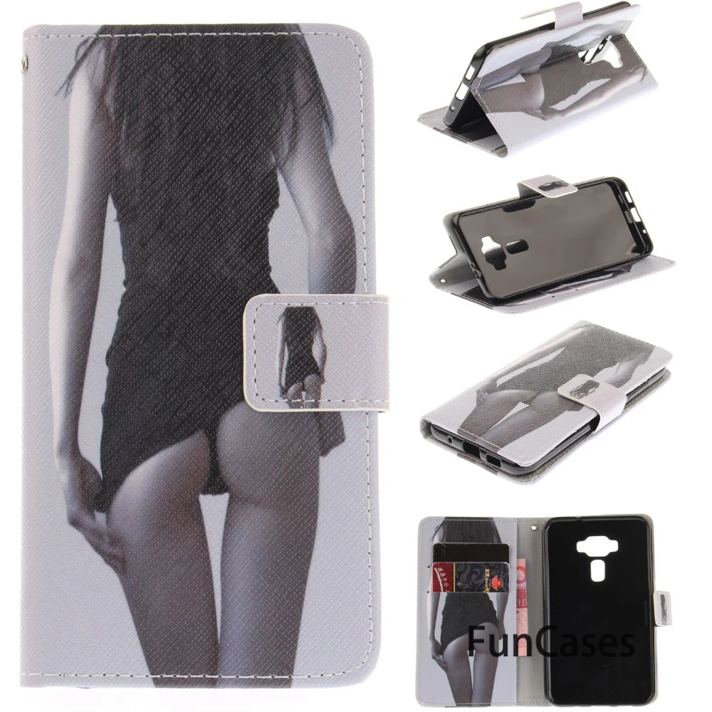 Чехол подставка для coque ZenFone 3 ZE520KL чехол Asus Zenfone 5 2 дюймов + держатели карт защитный