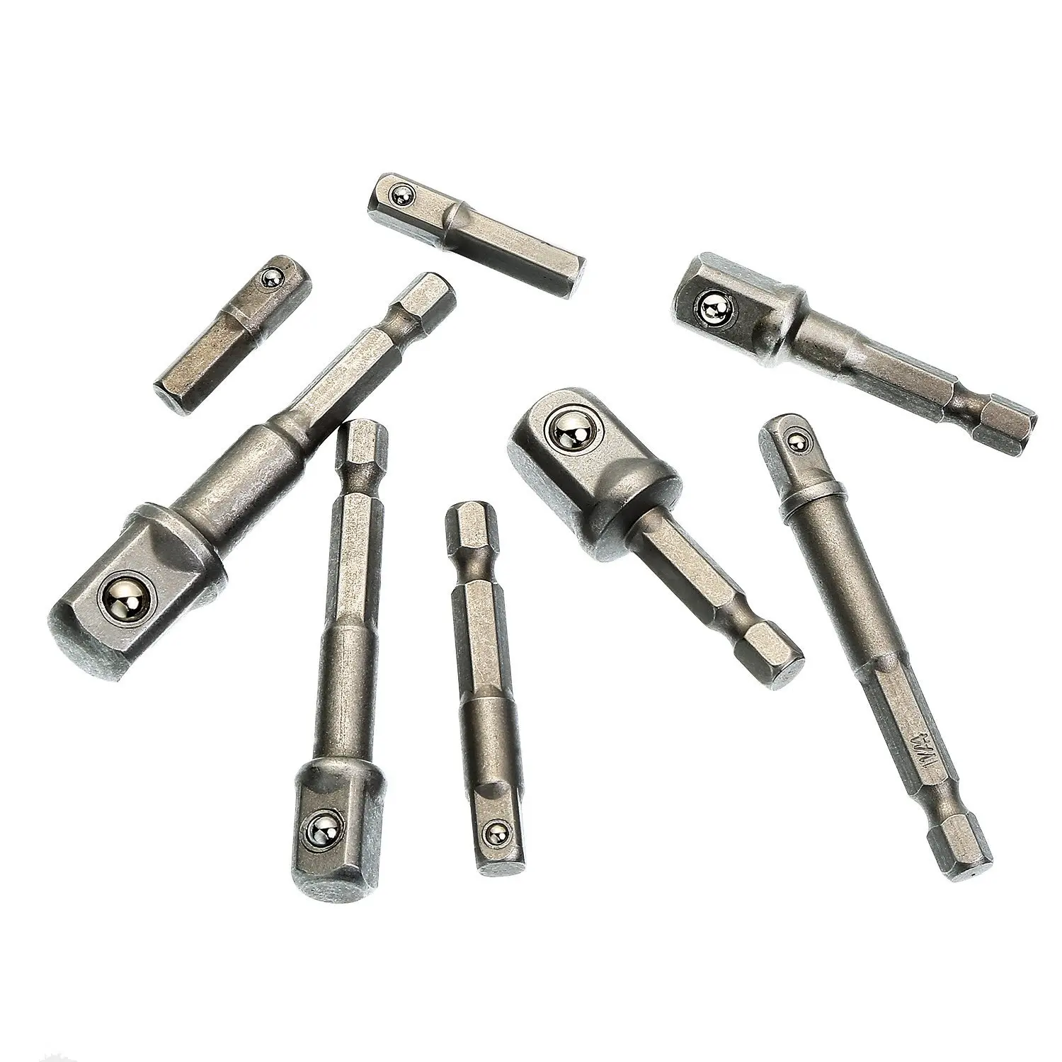 8 штук гнездо адаптера удара шестигранный хвостовик сверла Гайка Драйвер