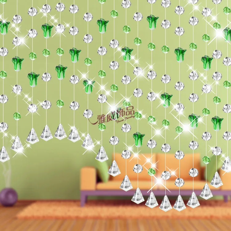 Кристалл бусины раздел занавес закончил спальня вход украшения половина