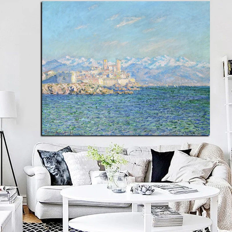 Картина маслом на холсте постер стену Клода Моне с изображением антибиоза за 4