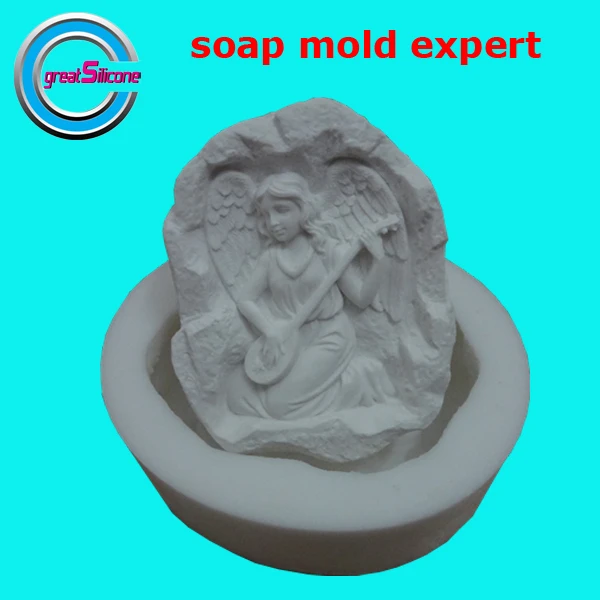 Отличная форма Новые силиконовые формы в виде ангела силиконовая для мыла ручной