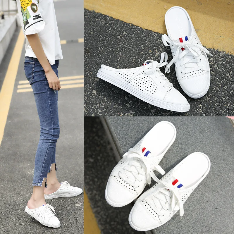 Женские ленивые туфли женские Вьетнамки новая Универсальная удобная женская