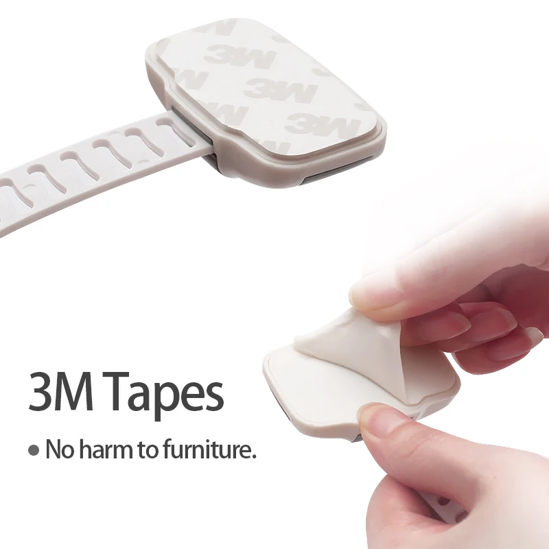 EUDEMON 6pcs Cabinet Lock Refrigerator Lock Drawers Wardrobe Todder Kids Baby Safety Plastic ABS PE Toilet Refrigerator Lock