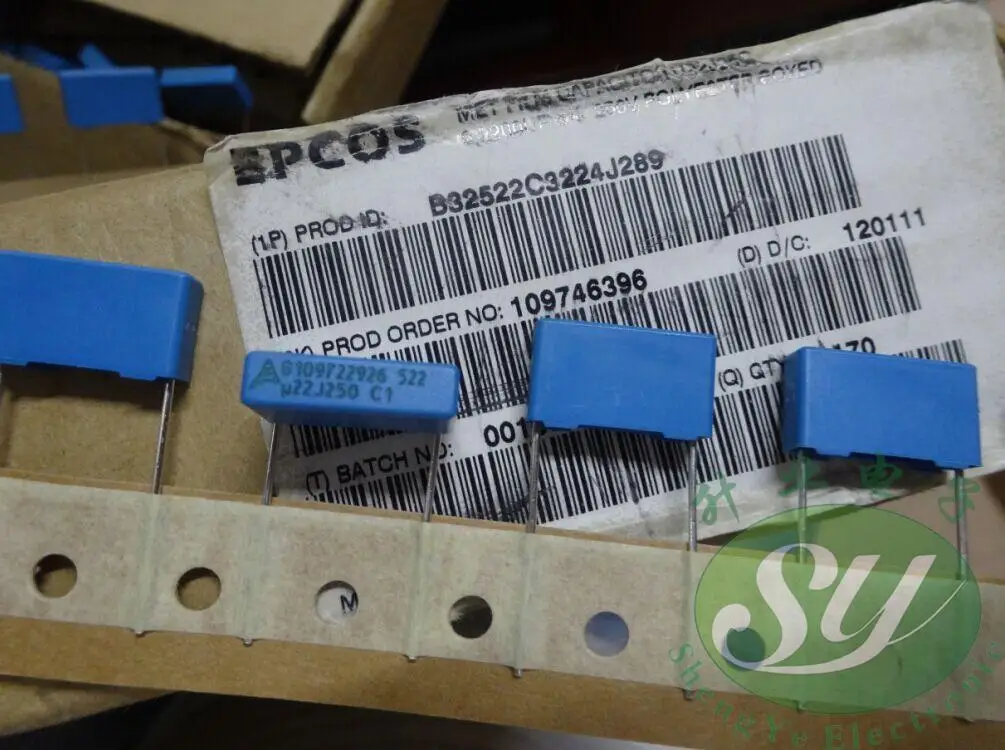 2019 горячая распродажа 20 шт./50 шт. EPCOS 0 22 мкФ/250v 220nf u22 224 Новый 15 мм пленочный