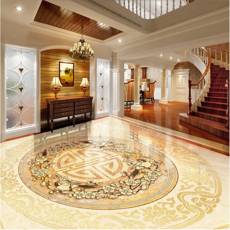 

beibehang Photo floor wallpaper 3d stereoscopic marble 3D stereoscopic wallpaper floor 3D wall mural flooring