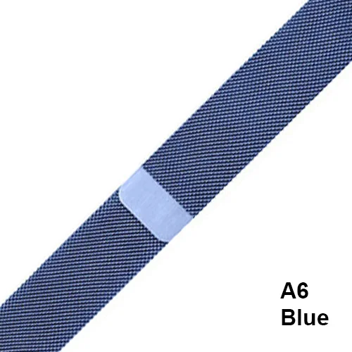IWO 8 Миланский ремешок для Apple Watch band Loop 44 мм/40 мм/38 42 мм браслет из нержавеющей стали наручный ремешок магнитная пряжка
