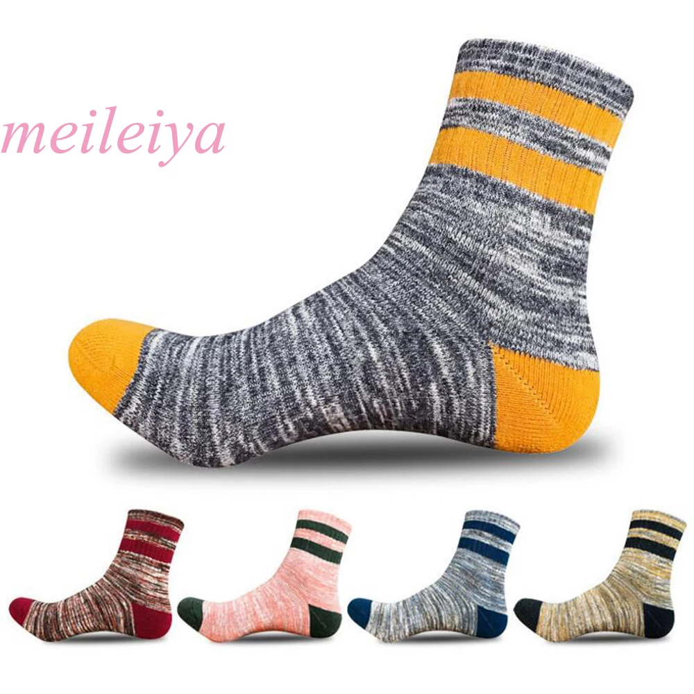 MEILEIYA/5 пар/упак. высококачественные мужские хлопковые носки осенне зимние