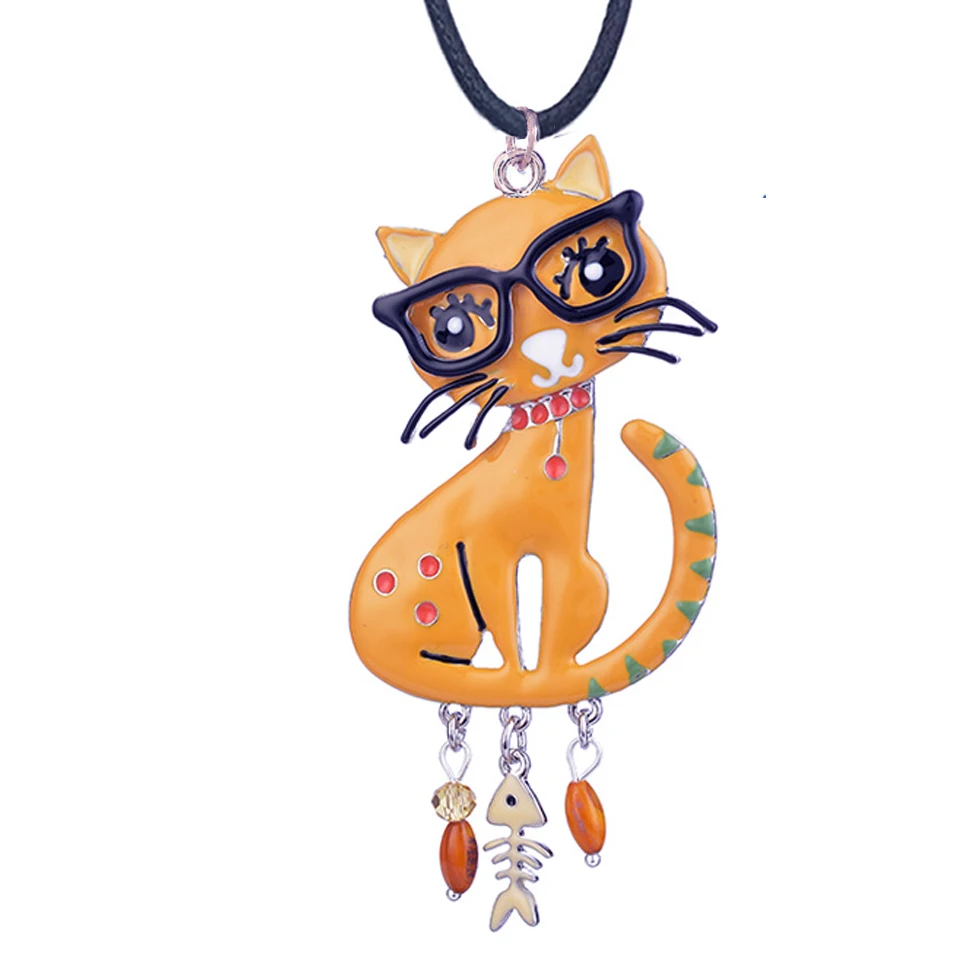 Подвеска D & Rui для женщин розовая эмалированная длинная веревочная цепочка в виде