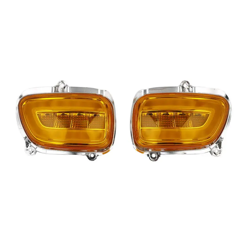 Передние СВЕТОДИОДНЫЕ Сигналы поворота оранжевые линзы для Honda Goldwing GL1800 2001-2017 F6B