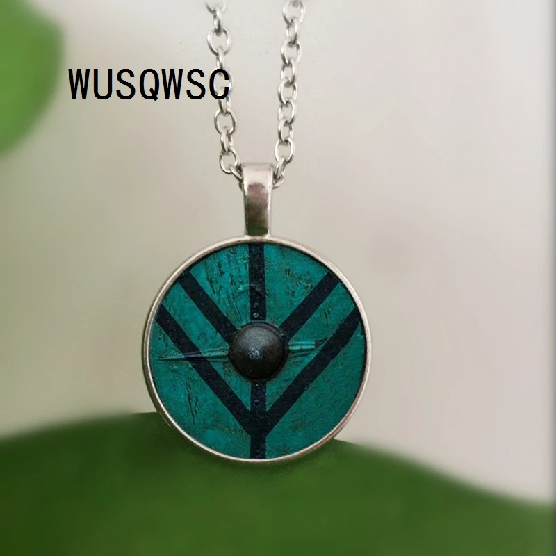 WUSQWSC Новое поступление Колье с кулоном в стиле викингов щит лагерты кулон