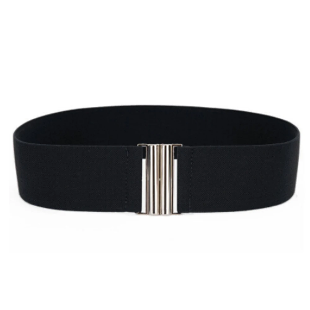 Широкий эластичный корсет с серебряной пряжкой 1 шт.|silver buckle|apparel accessorieswaist belt |