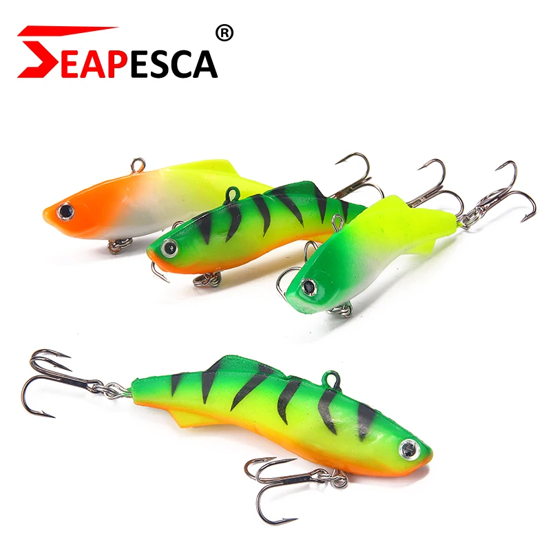 SEAPESCA 1 шт. зимняя Рыболовная Приманка VIB блесна Айс джиг светящиеся мягкие