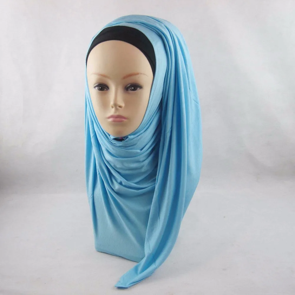 Одежда высшего качества Мода хлопок Джерси нескольких Цвет 180*80 см длинный шарф