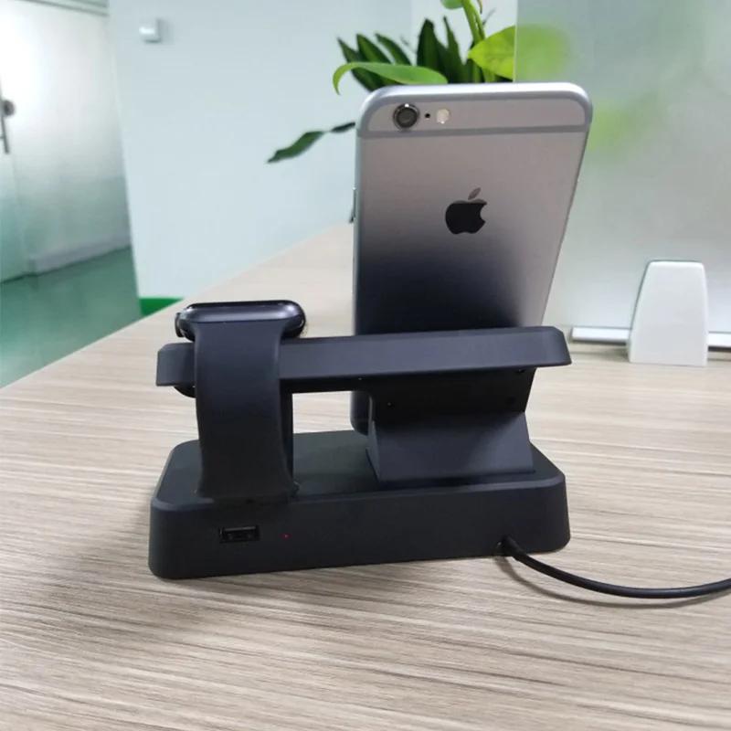 2 в 1 Беспроводное зарядное устройство для Apple iPhone Зарядная база iwatch watch