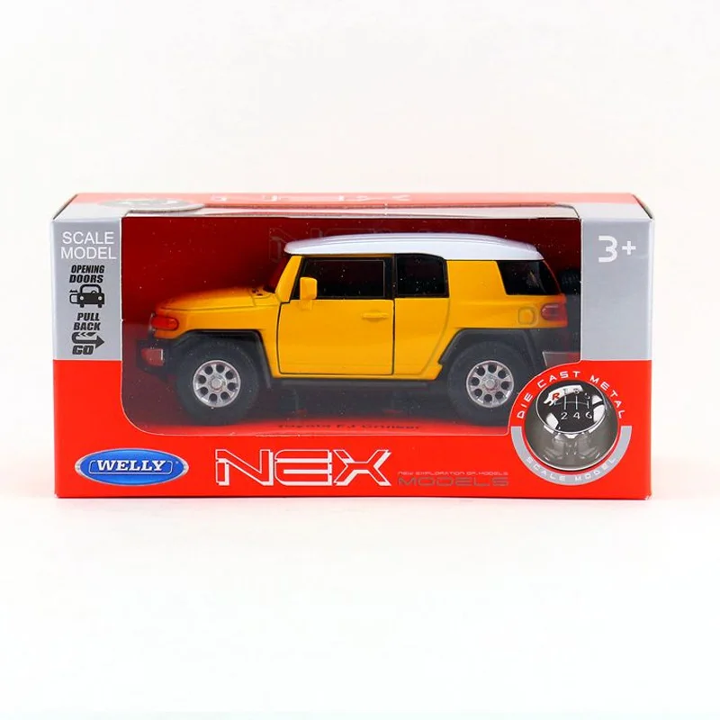 WELLY 1/36 масштабные автомобильные игрушки Япония Тойота FJ Крузер SUV литая модель металлическая модель автомобиля для подарка/детей/коллекции