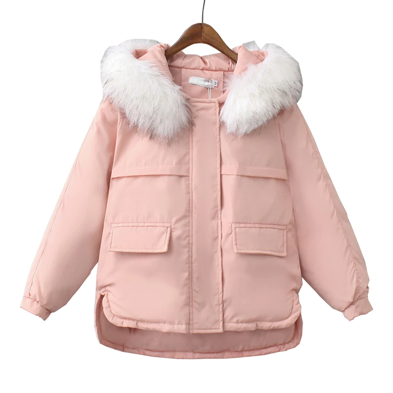 

TAJIYANE Winter 2018 Jacket Women Korean Harajuku Coat Vintage Pink Black Jackets Down Cotton Kawaii Parka Chaqueta Mujer ZL300