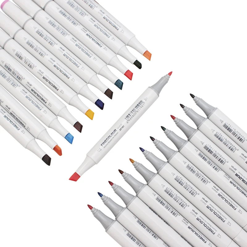 Finecolour 160 цветов чернила на спиртовой основе двойная головка художественные