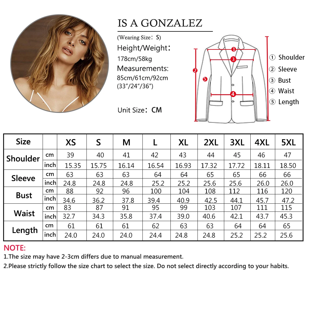 Women Fashion Pocket Blazer Double Breasted Female Autumn Coat Spring Office Lady Suit Overcoat Plus Size Talever | Женская одежда