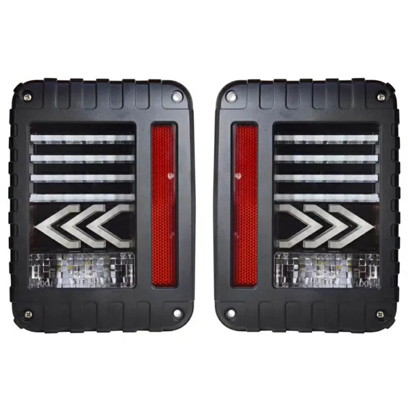 Для Jeep Wrangler JK светодиодный задний фонарь 2007 2017 с тормозом обратный желтый стрелка
