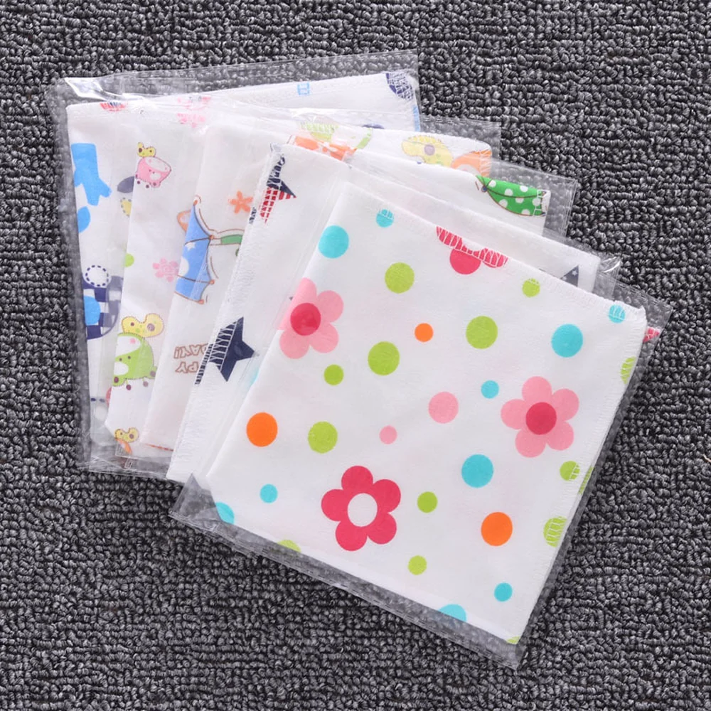 0-3 years old Baby Bib 100% Organic Cotton Double Waterproof Sides Design Absorbent Bandana Drool Animal Various Styles Cute | Детская