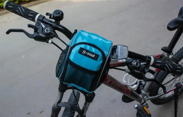 Водонепроницаемая кожаная сумка для велосипеда B SOUL|leather handlebar bag|handlebar bagbicycle bag |