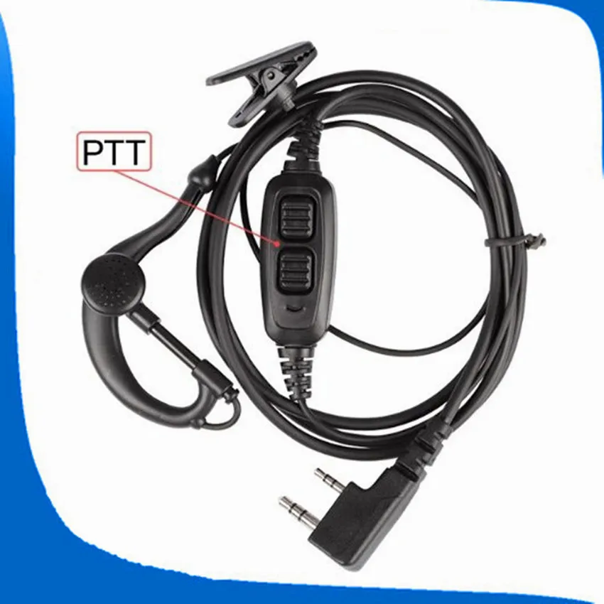 BAOFENG uv-82 accessories original dual PTT headset earpiece with mic for UV 82 UV82L UV-89 2-way radio | Мобильные телефоны и