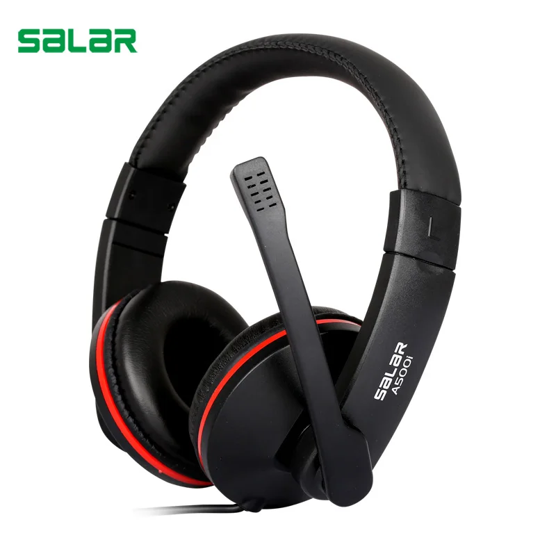 Salar A500I Регулируемый 3 5 мм Gaming Headset Игровые наушники Низкий Бас Стерео с микрофоном