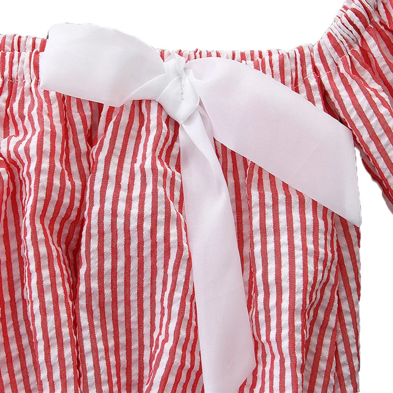 Комплекты одежды для девочек 2018 Новая летняя детская одежда Шорты полосатая
