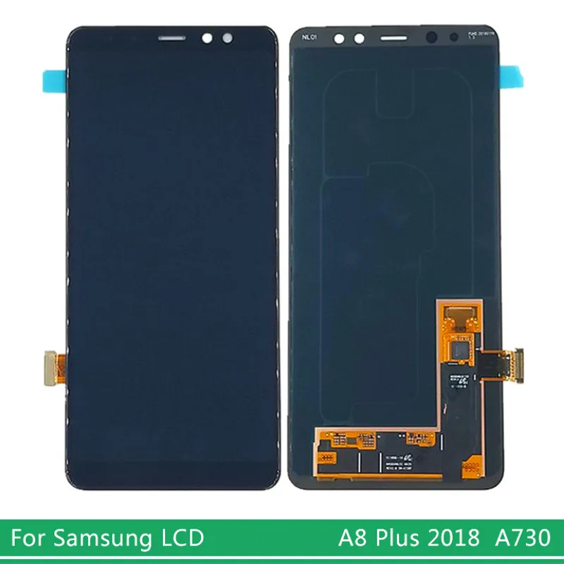 Supe AMOLED дисплей ЖК экран для SAMSUNG Galaxy A8 Plus 2018 A730 A530 A730F A530F сенсорный дигитайзер