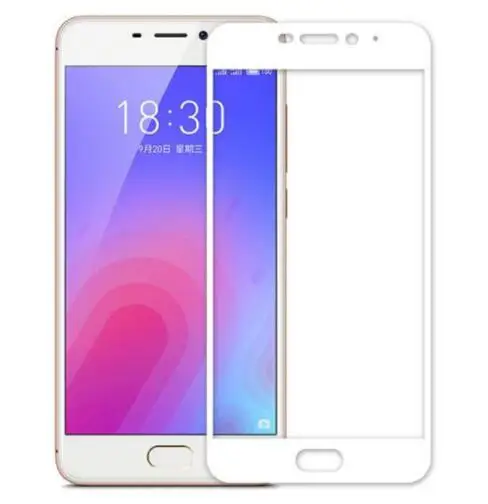 Полное покрытие экрана протектор для Meizu M6 стекло закаленное M711H полная защитная