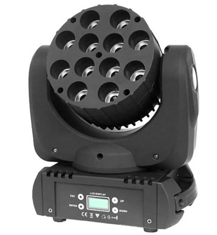 Горячая Распродажа Светодиодный луч движущаяся голова свет 12x12 Вт rgbw 4в1 цвет с