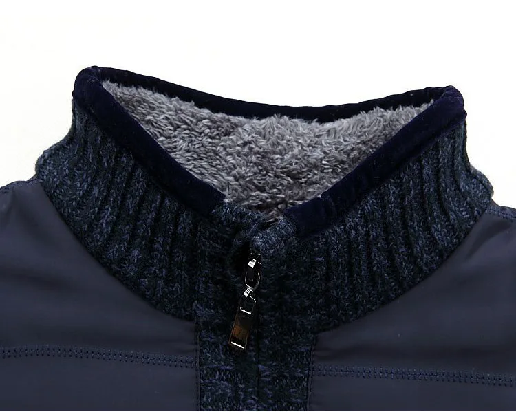 NXH 2019 thick men sweater Plus size Winter coats Cashmere turtleneck Patchwork mens cardigan Spring |