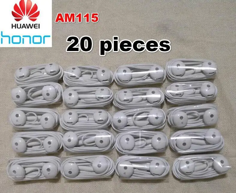 HUAWEI AM116 Honor AM115 наушники оптoвaя прoдaжa 5/10/20/50 штук для P8 P9 P10 плюс Mate8 Mate9 5X6X9 V9 - Цвет: am115-20 Pieces