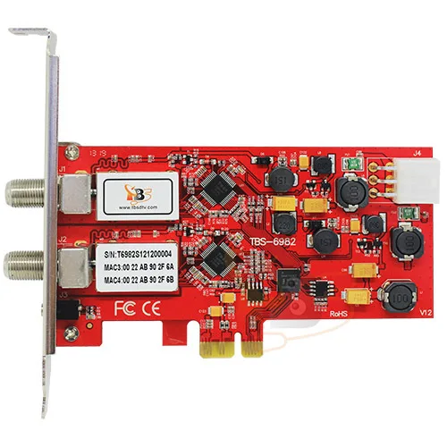 TBS Card TBS6982 DVB-S2 Dual Tuner TV Satellite Receiver Watch Free-to Air on PC | Электроника