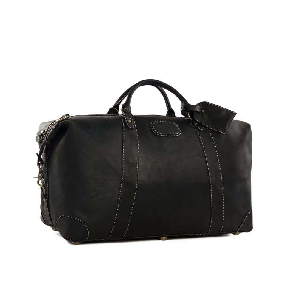 ROCKCOW винтажная кожаная дорожная сумка Crazy Horse большая Вместительная DZ07|duffle bag|vintage
