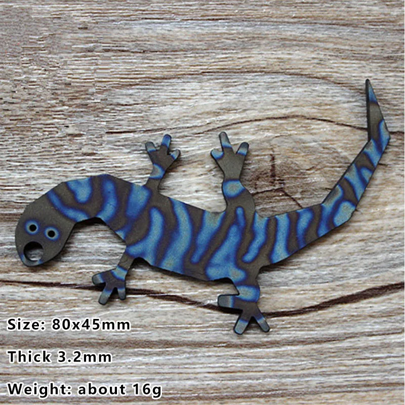 Открывалка для ключей EDC Gecko с защитой от тела нож из титанового сплава бусины